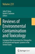 Cover: Ecological Risk Assessment for Chlorpyrifos in Terrestrial and Aquatic Systems in the United States - Springer