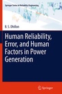 Cover: Human Reliability, Error, and Human Factors in Power Generation - Springer
