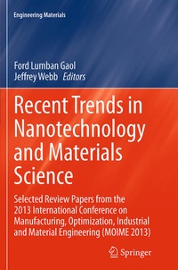 Enlarge image Cover: Recent Trends in Nanotechnology and Materials Science - Springer