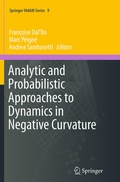 Bild: Analytic and Probabilistic Approaches to Dynamics in Negative Curvature - Springer