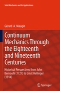 Cover: Continuum Mechanics Through the Eighteenth and Nineteenth Centuries - Springer