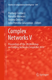 Enlarge image Cover: Complex Networks V - Springer