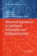 Cover: Advanced Approaches to Intelligent Information and Database Systems - Springer