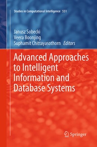 Enlarge image Cover: Advanced Approaches to Intelligent Information and Database Systems - Springer