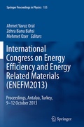 Cover: International Congress on Energy Efficiency and Energy Related Materials (ENEFM2013) - Springer