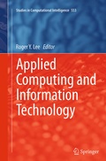 Cover: Applied Computing and Information Technology - Springer