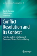 Abbildung von: Conflict Resolution and its Context - Springer