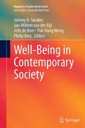 Cover: Well-Being in Contemporary Society - Springer