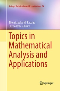 Abbildung von: Topics in Mathematical Analysis and Applications - Springer
