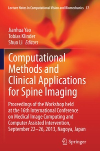 Enlarge image Cover: Computational Methods and Clinical Applications for Spine Imaging - Springer