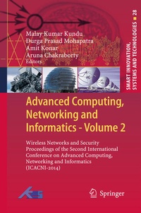 Enlarge image Cover: Advanced Computing, Networking and Informatics- Volume 2 - Springer
