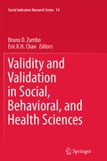 Cover: Validity and Validation in Social, Behavioral, and Health Sciences - Springer