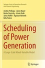 Cover: Scheduling of Power Generation - Springer