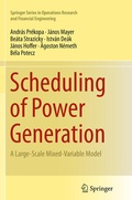 Cover: Scheduling of Power Generation - Springer