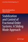 Cover: Stabilization and Control of Fractional Order Systems: A Sliding Mode Approach - Springer