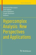 Cover: Hypercomplex Analysis: New Perspectives and Applications - Birkh&auml;user