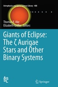 Cover: Giants of Eclipse: The ? Aurigae Stars and Other Binary Systems - Springer