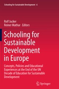 Cover: Schooling for Sustainable Development in Europe - Springer