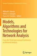 Cover: Models, Algorithms and Technologies for Network Analysis - Springer