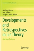 Cover: Developments and Retrospectives in Lie Theory - Springer
