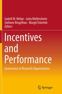Enlarge image Cover: Incentives and Performance - Springer