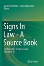 Cover: Signs In Law - A Source Book - Springer