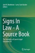 Cover: Signs In Law - A Source Book - Springer