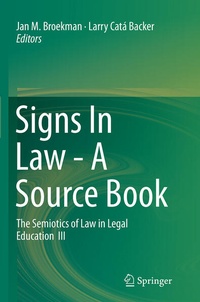 Enlarge image Cover: Signs In Law - A Source Book - Springer