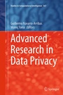 Cover: Advanced Research in Data Privacy - Springer