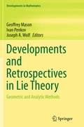Cover: Developments and Retrospectives in Lie Theory - Springer