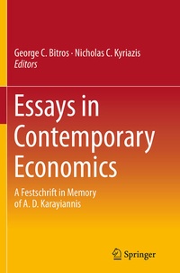 Enlarge image Cover: Essays in Contemporary Economics - Springer