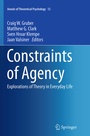 Cover: Constraints of Agency - Springer