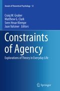 Cover: Constraints of Agency - Springer
