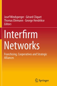 Abbildung von: Interfirm Networks - Springer