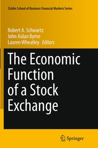 Enlarge image Cover: The Economic Function of a Stock Exchange - Springer
