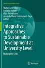 Cover: Integrative Approaches to Sustainable Development at University Level - Springer