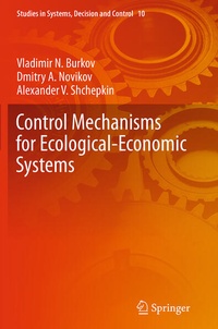 Enlarge image Cover: Control Mechanisms for Ecological-Economic Systems - Springer