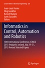 Cover: Informatics in Control, Automation and Robotics - Springer