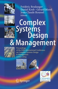 Enlarge image Cover: Complex Systems Design & Management - Springer