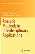 Cover: Analytic Methods in Interdisciplinary Applications - Springer