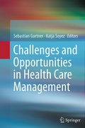 Cover: Challenges and Opportunities in Health Care Management - Springer