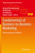 Cover: Fundamentals of Business-to-Business Marketing - Springer