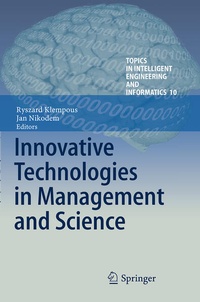 Enlarge image Cover: Innovative Technologies in Management and Science - Springer