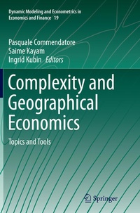 Enlarge image Cover: Complexity and Geographical Economics - Springer