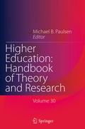 Cover: Higher Education: Handbook of Theory and Research - Springer