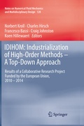 Cover: IDIHOM: Industrialization of High-Order Methods - A Top-Down Approach - Springer