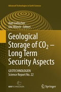 Cover: Geological Storage of CO2 - Long Term Security Aspects - Springer