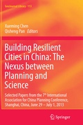 Cover: Building Resilient Cities in China: The Nexus between Planning and Science - Springer
