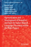 Cover: Harmonization and Development of Resources and Tools for Italian Natural Language Processing within the PARLI Project - Springer