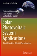Cover: Solar Photovoltaic System Applications - Springer
